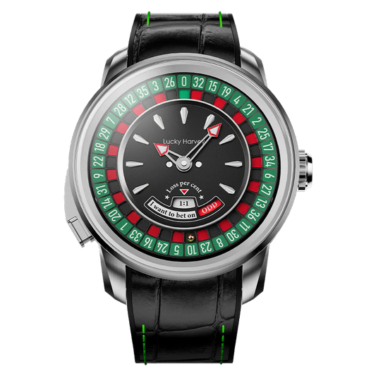 Casino Series Silver European Roulette Automatic Watch