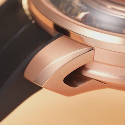 Casino Series Red Rose Gold Sic Bo Automatic Watch