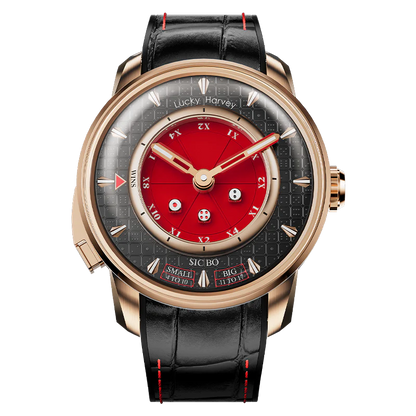 Casino Series Red Rose Gold Sic Bo Automatic Watch