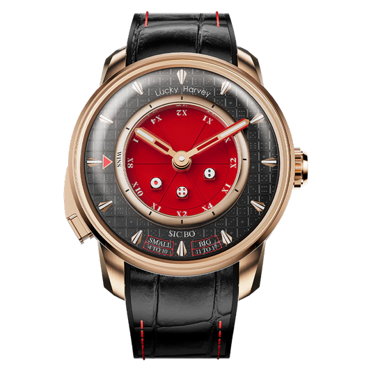 Casino Series Red Rose Gold Sic Bo Automatic Watch